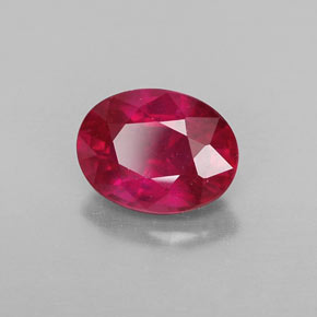 1,78 ctw natürlicher roter Rubin, Oval Schliff, VS-SI