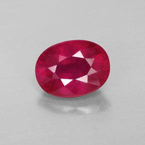2,02 ctw natürlicher roter Rubin, Oval Schliff, VS-SI