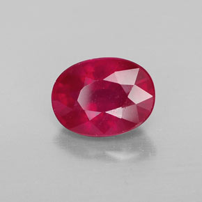 2,02 ctw natürlicher roter Rubin, Oval Schliff, VS-SI