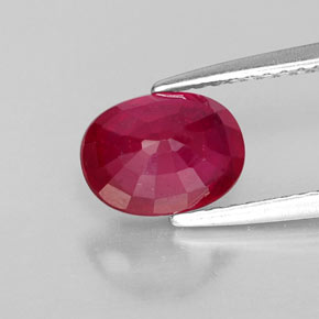 2,02 ctw natürlicher roter Rubin, Oval Schliff, VS-SI