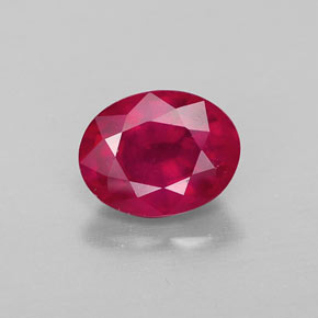 1,81 ctw natürlicher roter Rubin, Oval Schliff, VS-SI