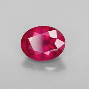 1,81 ctw natürlicher roter Rubin, Oval Schliff, VS-SI