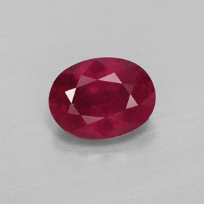 1,82 ctw natürlicher roter Rubin, Oval Schliff, VS-SI