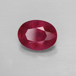 1,82 ctw natürlicher roter Rubin, Oval Schliff, VS-SI