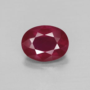 1,83 ctw natürlicher roter Rubin, Oval Schliff, VS-SI