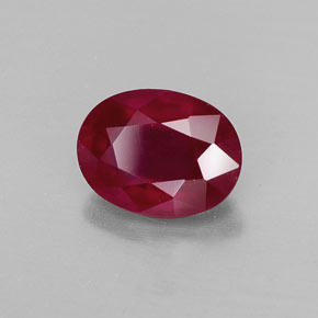 1,83 ctw natürlicher roter Rubin, Oval Schliff, VS-SI