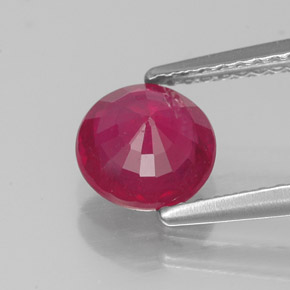 1,47 ctw natürlicher roter Rubin, Rundschliff, VS-SI