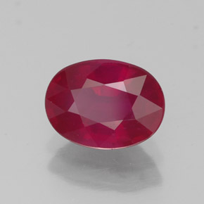 1,86 ctw natürlicher roter Rubin, Oval Schliff, VS-SI
