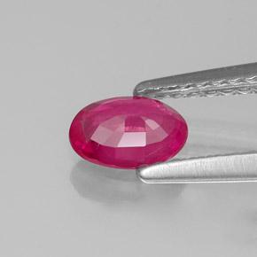 0,32 ctw natürlicher roter Rubin, Oval Schliff, VS-SI