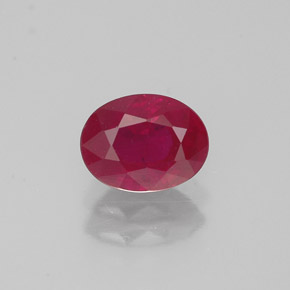 1,12 ctw natürlicher roter Rubin, Oval Schliff, VS-SI
