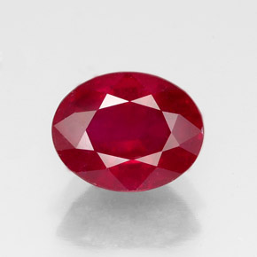 2,49 ctw natürlicher roter Rubin, Oval Schliff, VS-SI