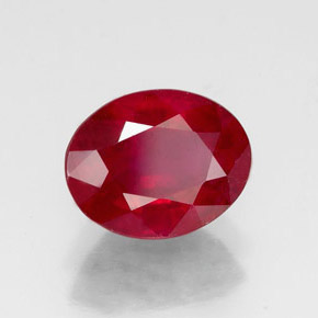 2,49 ctw natürlicher roter Rubin, Oval Schliff, VS-SI
