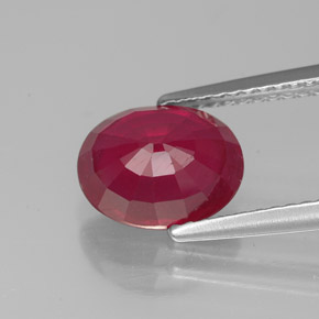 2,81 ctw natürlicher roter Rubin, Oval Schliff, VS-SI