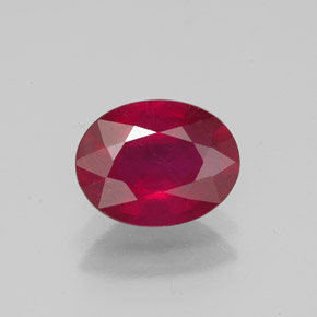 1,93 ctw natürlicher roter Rubin, Oval Schliff, VS-SI