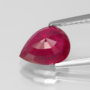 2,03 ctw natürlicher roter Rubin, Birnenform, VS-SI