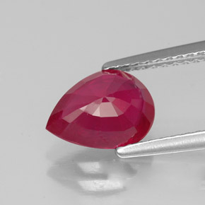 1,92 ctw natürlicher roter Rubin, Birnenform, VS-SI