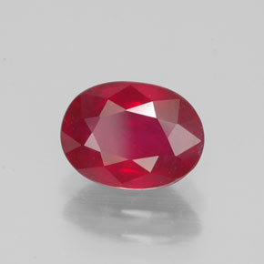1,90 ctw natürlicher roter Rubin, Oval Schliff, VS-SI