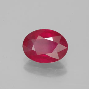 1,39 ctw natürlicher roter Rubin, Oval Schliff, VS-SI