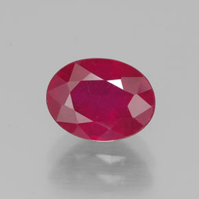 1,91 ctw natürlicher roter Rubin, Oval Schliff, VS-SI