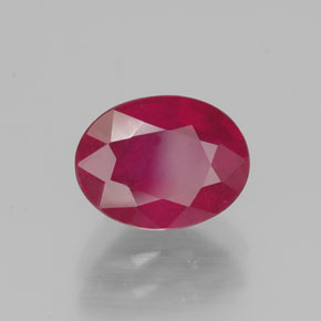 1,91 ctw natürlicher roter Rubin, Oval Schliff, VS-SI