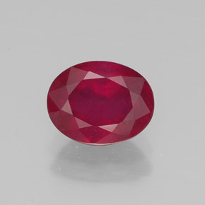 1,78 ctw natürlicher roter Rubin, Oval Schliff, VS-SI