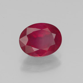 1,78 ctw natürlicher roter Rubin, Oval Schliff, VS-SI