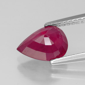 2,21 ctw natürlicher roter Rubin, Birnenform, SI