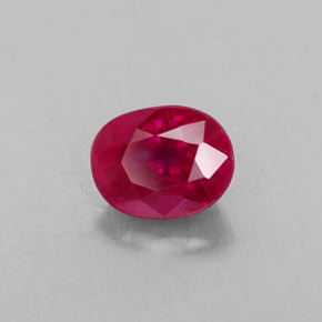 0,97 ctw natürlicher roter Rubin, Oval Schliff, VS-SI