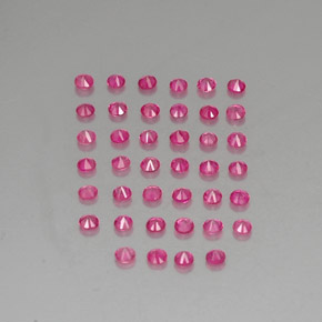  ct natürliche roter Rubin-Edelsteine, Rundschliff, VVS-VS