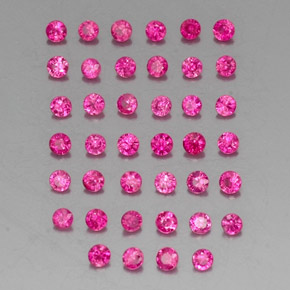 ct natürliche roter Rubin-Edelsteine, Rundschliff, VVS-VS