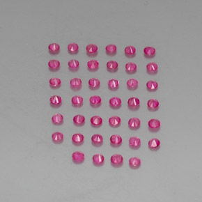  ct natürliche roter Rubin-Edelsteine, Rundschliff, VVS-VS