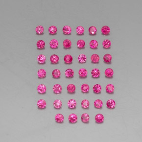  ct natürliche roter Rubin-Edelsteine, Rundschliff, VVS-VS