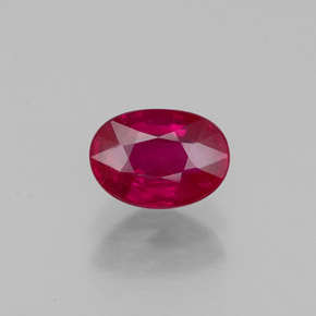 0,95 ctw natürlicher roter Rubin, Oval Schliff, VS-SI
