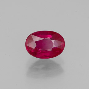 0,95 ctw natürlicher roter Rubin, Oval Schliff, VS-SI