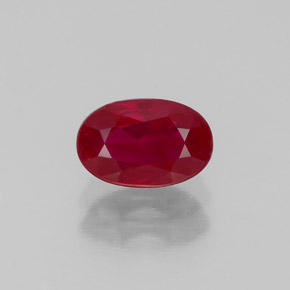 1,11 ctw natürlicher roter Rubin, Oval Schliff, VS-SI