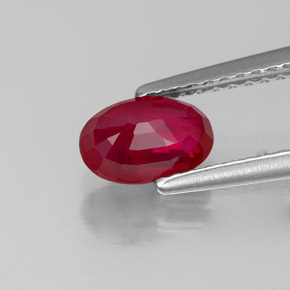 1,11 ctw natürlicher roter Rubin, Oval Schliff, VS-SI