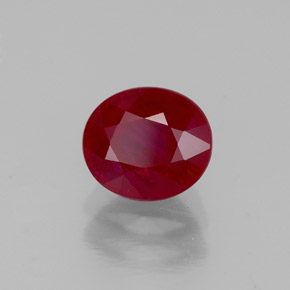 1,43 ctw natürlicher roter Rubin, Oval Schliff, VS-SI