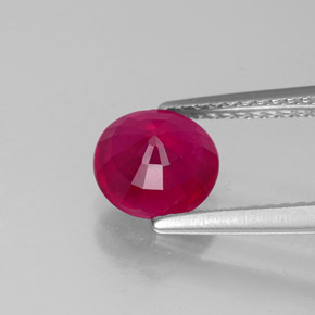 1,75 ctw natürlicher roter Rubin, Rundschliff, VS-SI