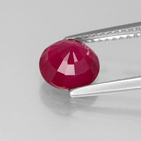 1,89 ctw natürlicher roter Rubin, Rundschliff, VS-SI