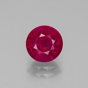 1,87 ctw natürlicher roter Rubin, Rundschliff, VS-SI