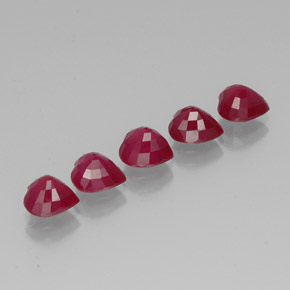  ct natürliche roter Rubin-Edelsteine, Herzform, VS-SI
