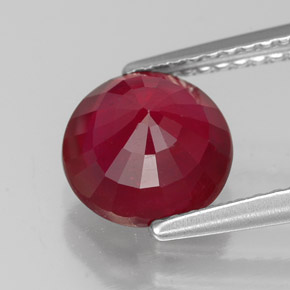 2,35 ctw natürlicher roter Rubin, Rundschliff, VS-SI