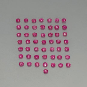  ct natürliche roter Rubin-Edelsteine, Rundschliff, VS-SI