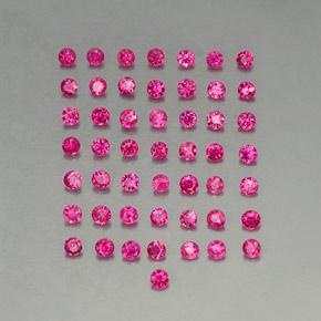 1,27 ct natürliche roter Rubin-Edelsteine, Rundschliff, VS-SI