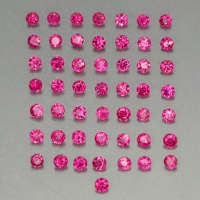 1,27 ct natürliche roter Rubin-Edelsteine, Rundschliff, VS-SI