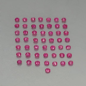 1,27 ct natürliche roter Rubin-Edelsteine, Rundschliff, VS-SI