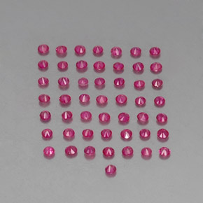 1,22 ct natürliche roter Rubin-Edelsteine, Rundschliff, VS-SI