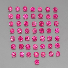  ct natürliche roter Rubin-Edelsteine, Rundschliff, VS-SI
