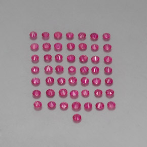  ct natürliche roter Rubin-Edelsteine, Rundschliff, VS-SI