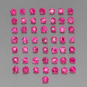  ct natürliche roter Rubin-Edelsteine, Rundschliff, VS-SI